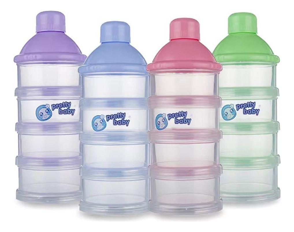 Set 5 Dosificador Dispensador Portatil Leche Bebe Lau-0