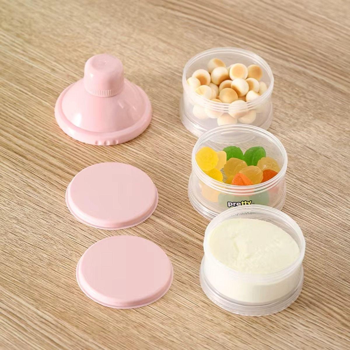 Set 5 Dosificador Dispensador Portatil Leche Bebe Lau-3