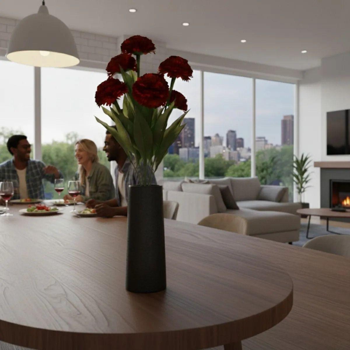 Set 2 Ramo Floral Botánico Ornamental Artificial Adorno Jhn-4