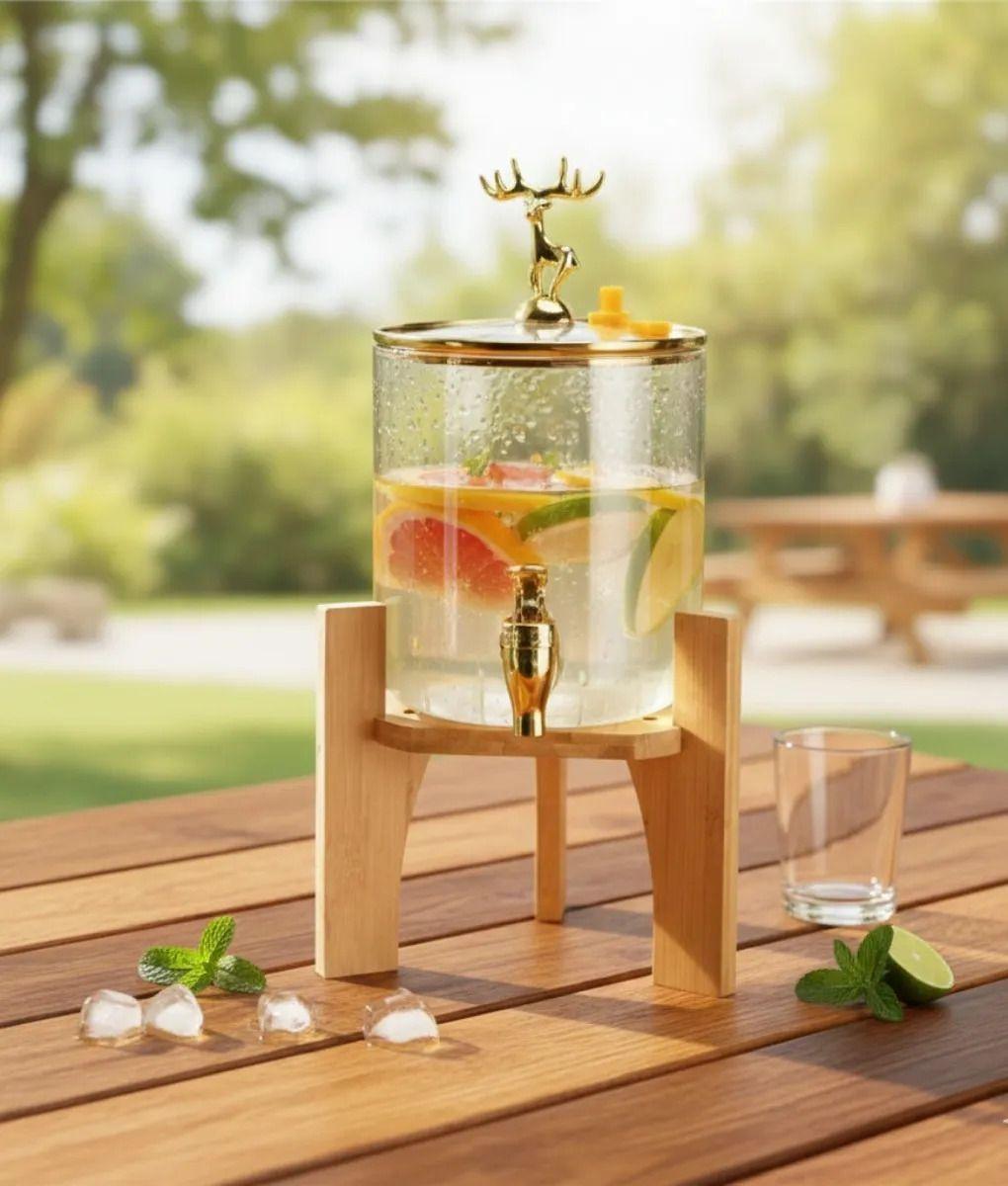 Dispensador Bebidas Grifo Decorativo Soporte Elevado Jhn-8