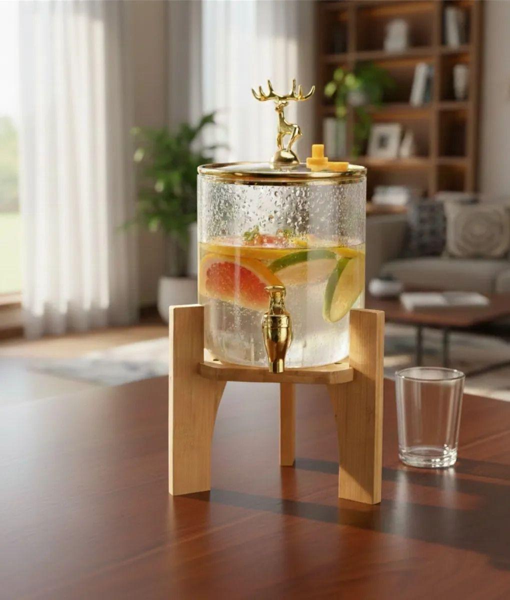 Dispensador Bebidas Grifo Decorativo Soporte Elevado Jhn-9