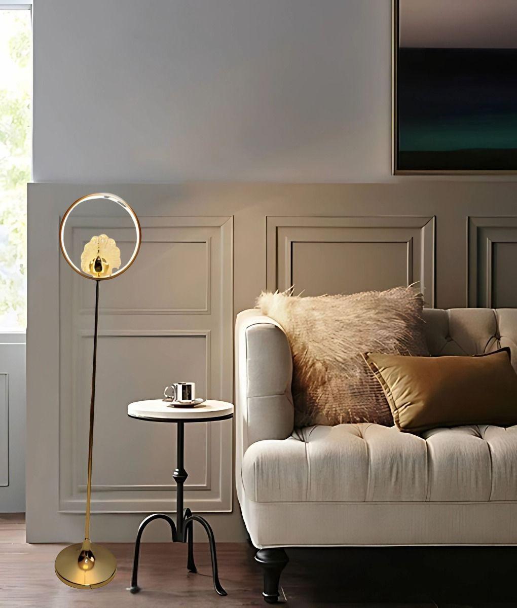 Lámpara Pie Minimalista Decorativa Pedestal Vertical Jhn-6