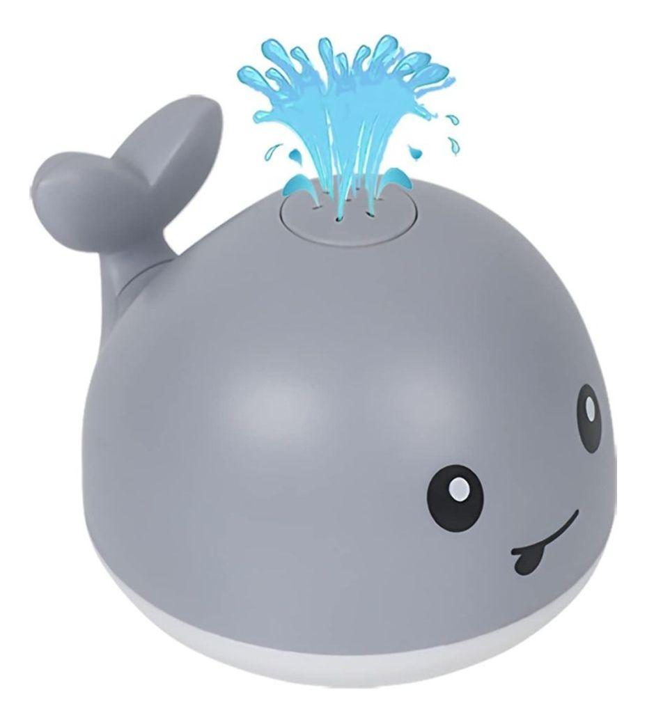 JUGUETE DE BAÑO BALLENA CON LUZ FUENTE AGUA FLOTANTE LAU-0