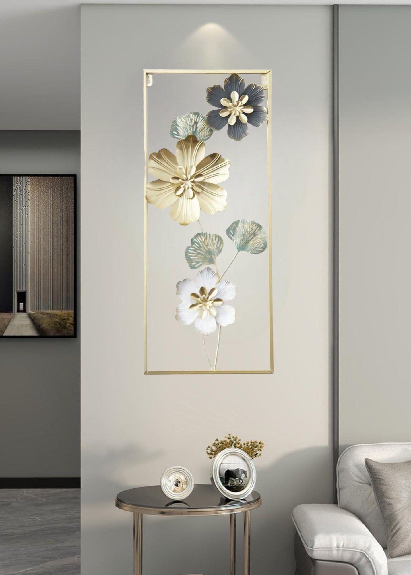 Decoración Pared Flores Cuadro Hogar Escultura Jhn-4