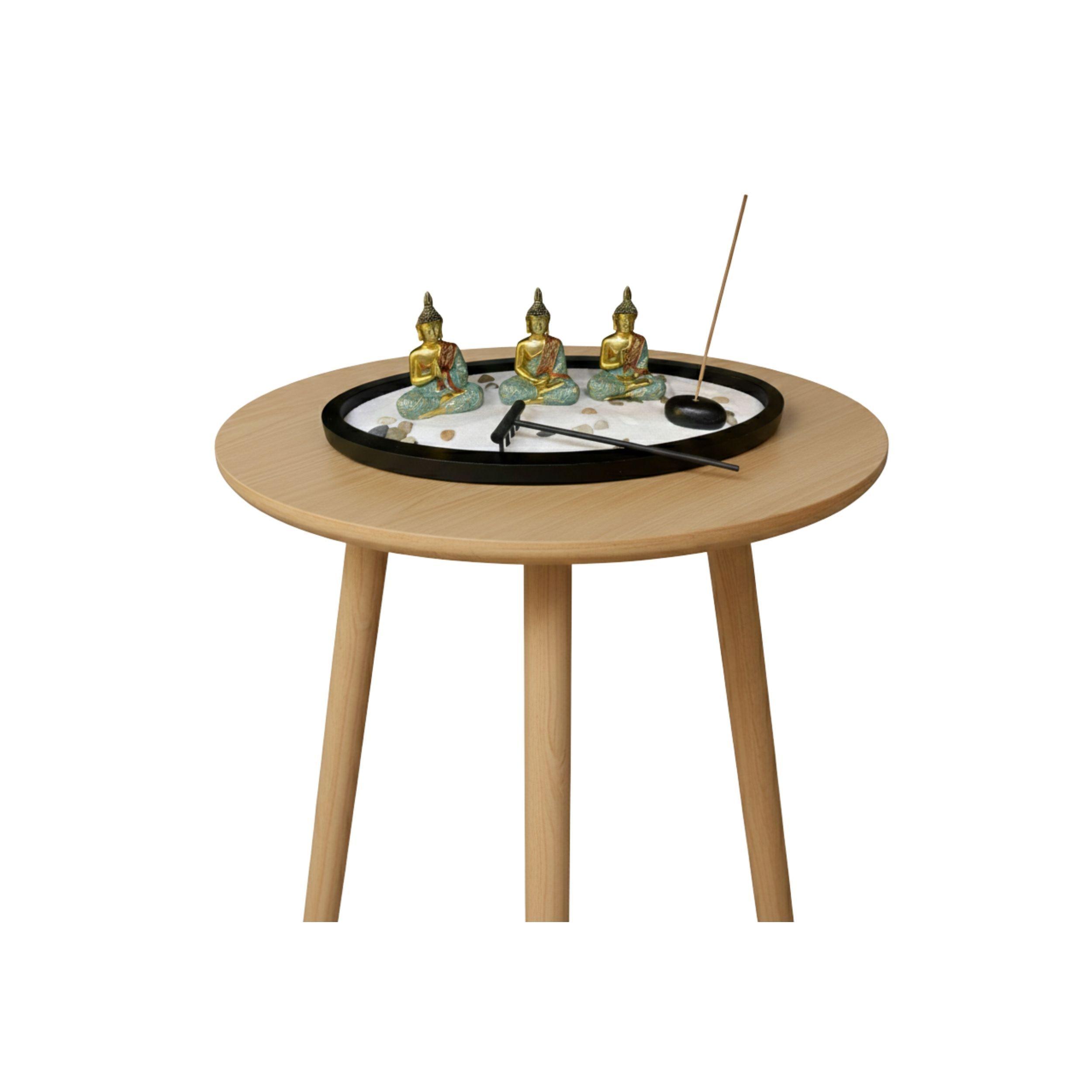 Jardin Zen Decorativo 3 Budas Rastrillo Incienso Piedras ALJ-1