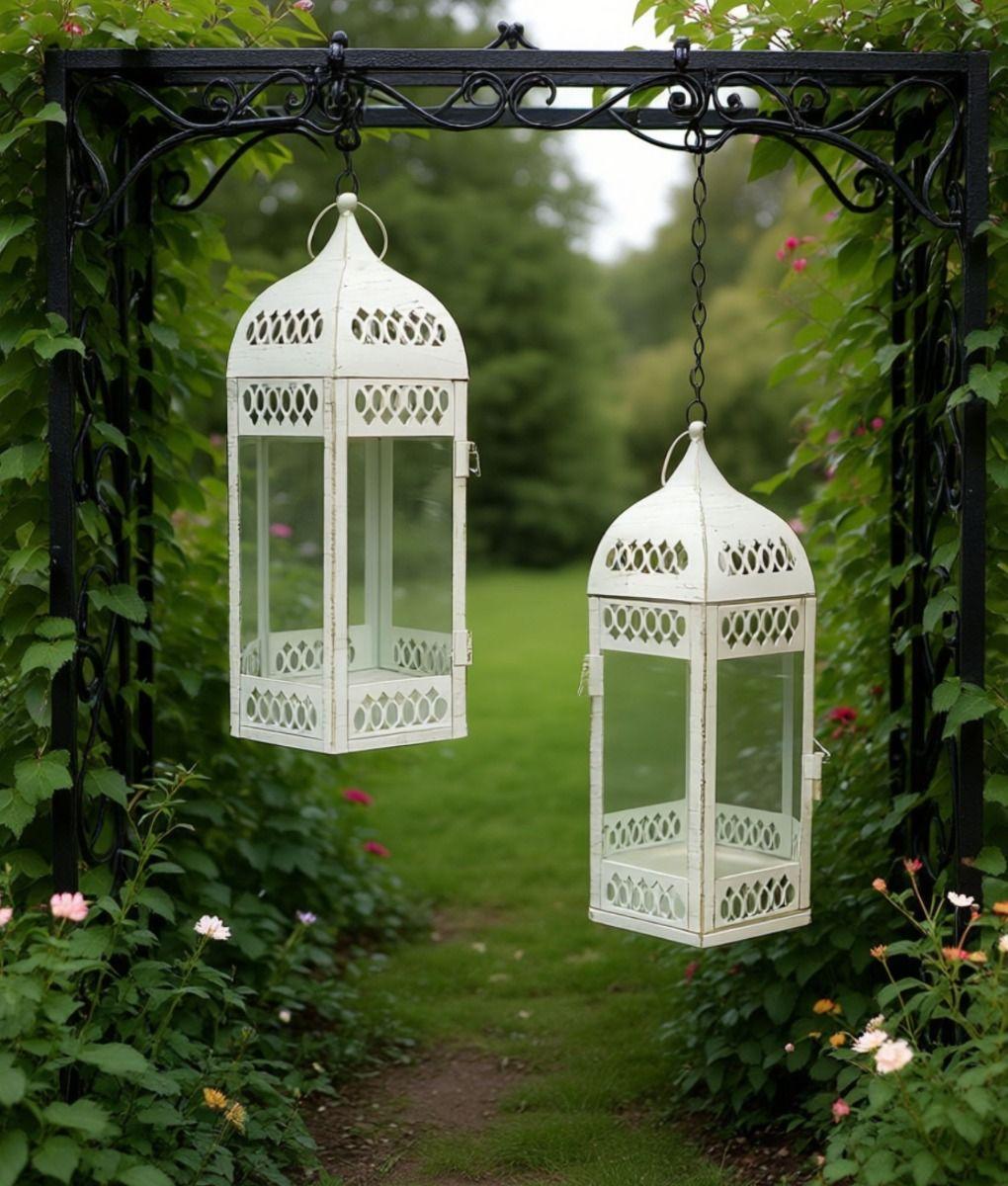 Set 2 Portavela Decorativo Colgante Farol Hogar Jhn-8