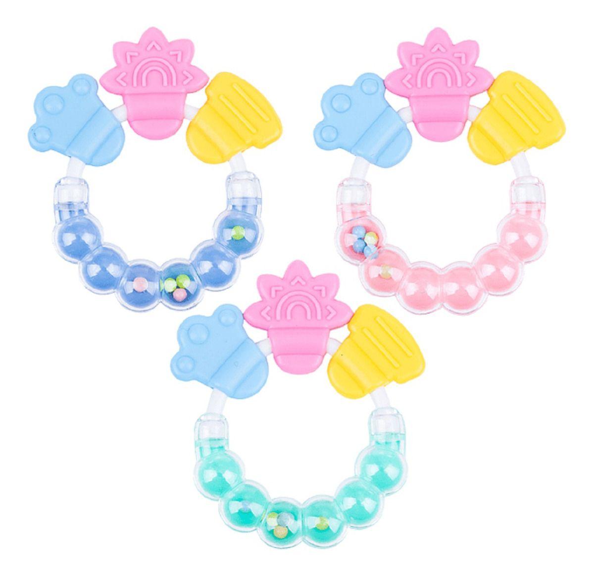 Set 8 Mordedor Pulsera Sensorial Silicona Bebes Lau-0