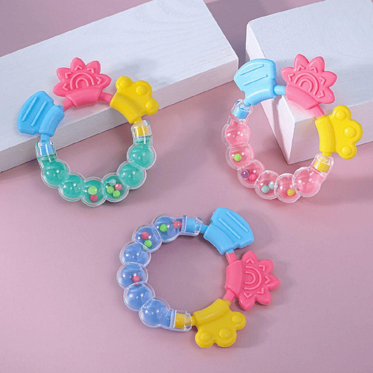 Set 8 Mordedor Pulsera Sensorial Silicona Bebes Lau-2