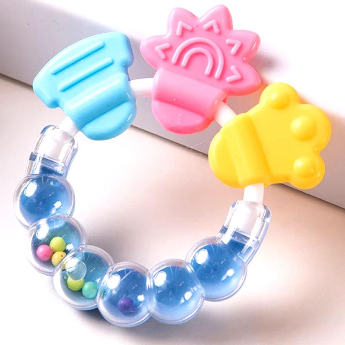 Set 8 Mordedor Pulsera Sensorial Silicona Bebes Lau-4