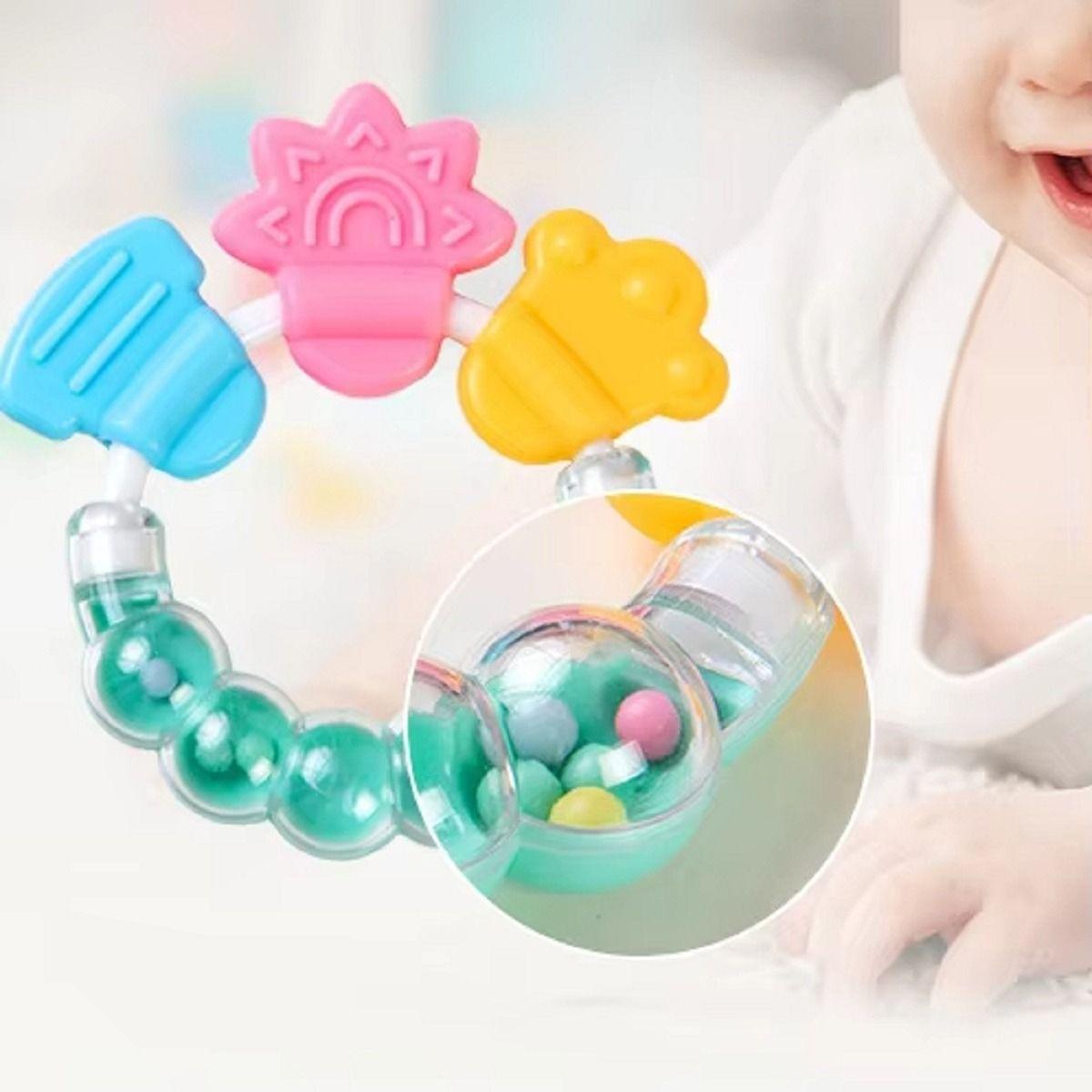 Set 8 Mordedor Pulsera Sensorial Silicona Bebes Lau-5