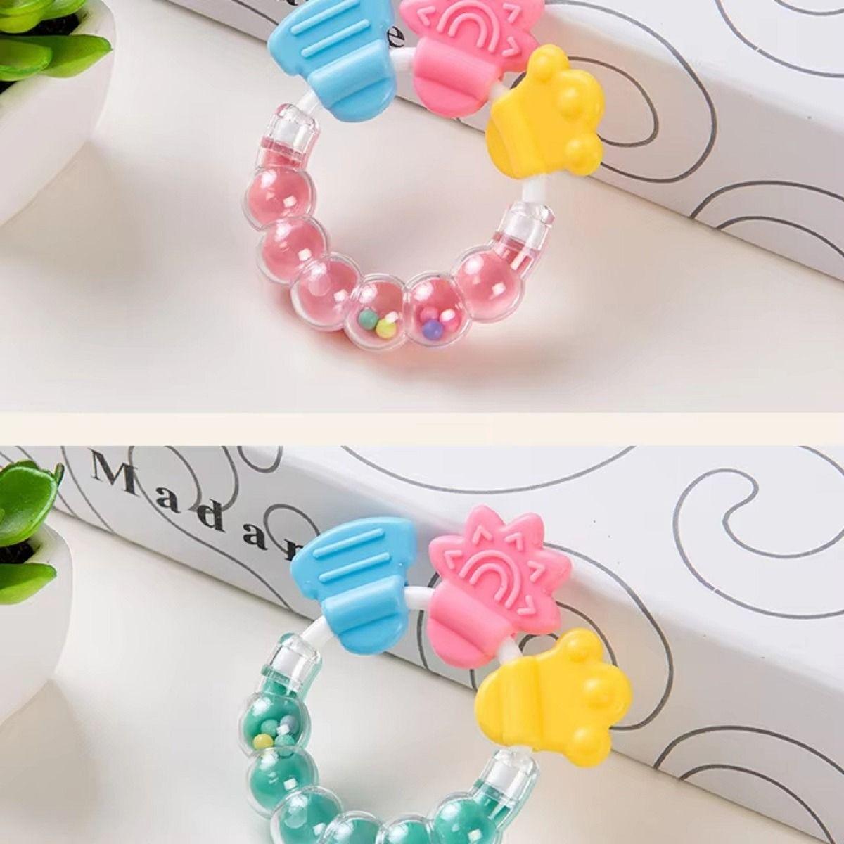 Set 8 Mordedor Pulsera Sensorial Silicona Bebes Lau-7