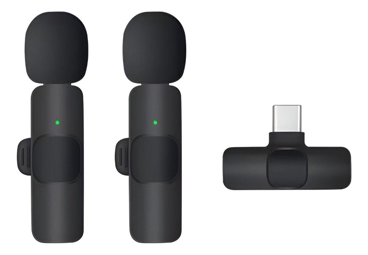 MICRÓFONO INALÁMBRICO Lavalier Clip Tipo C Plug-Play-1