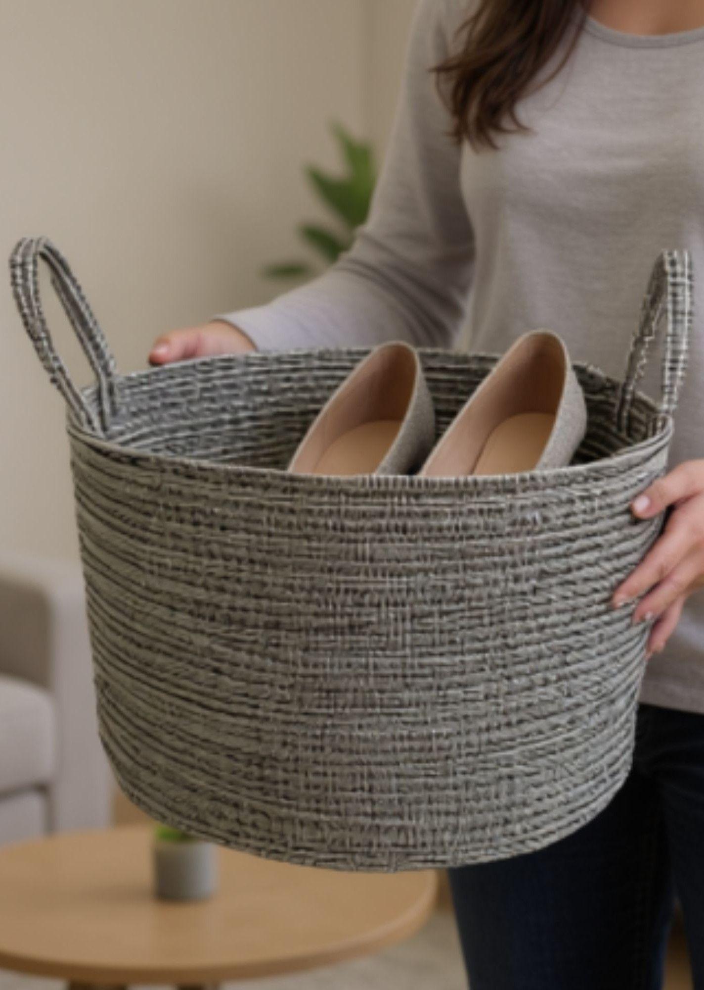 Canasto Decorativo Almacenamiento Organizador Hogar Jhn-2