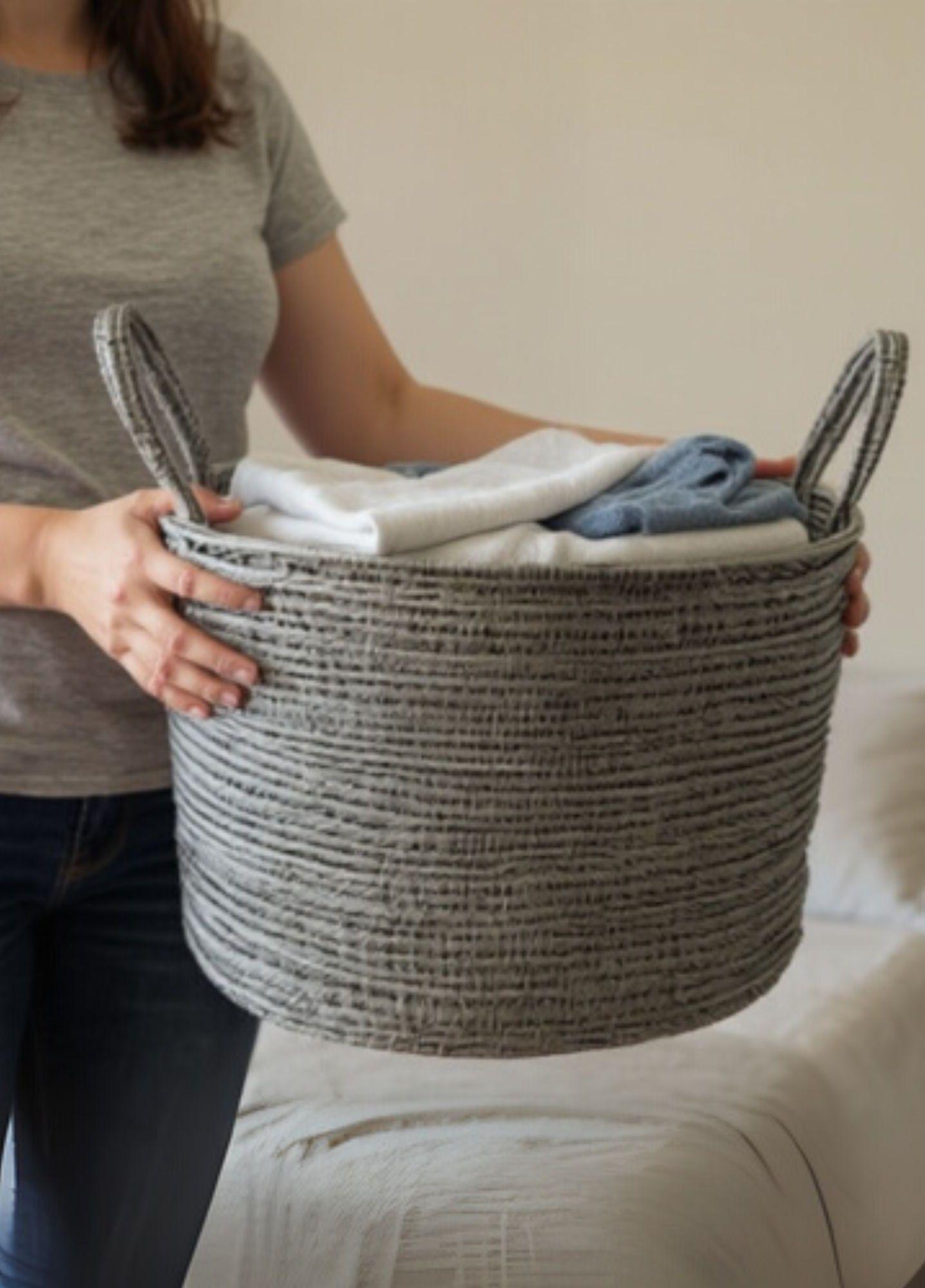 Canasto Decorativo Almacenamiento Organizador Hogar Jhn-4