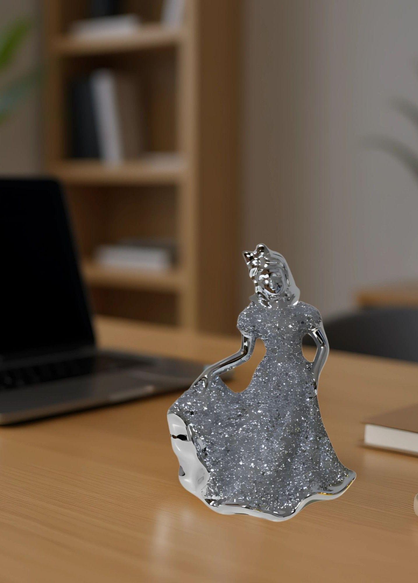 Figura Decorativa Dama Vestio Adorno Estatua Hogar Jhn-7