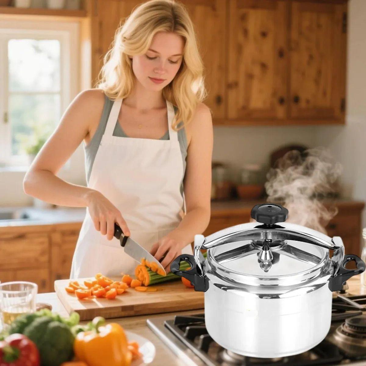 Olla Presión Cocina Doble Válvula Grande Familiar ALJ-1