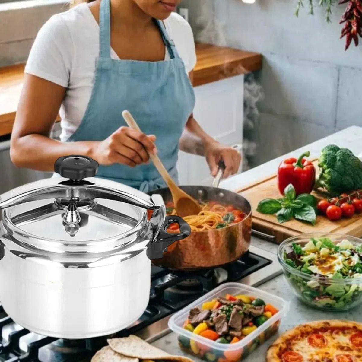 Olla Presión Cocina Doble Válvula Grande Familiar ALJ-2