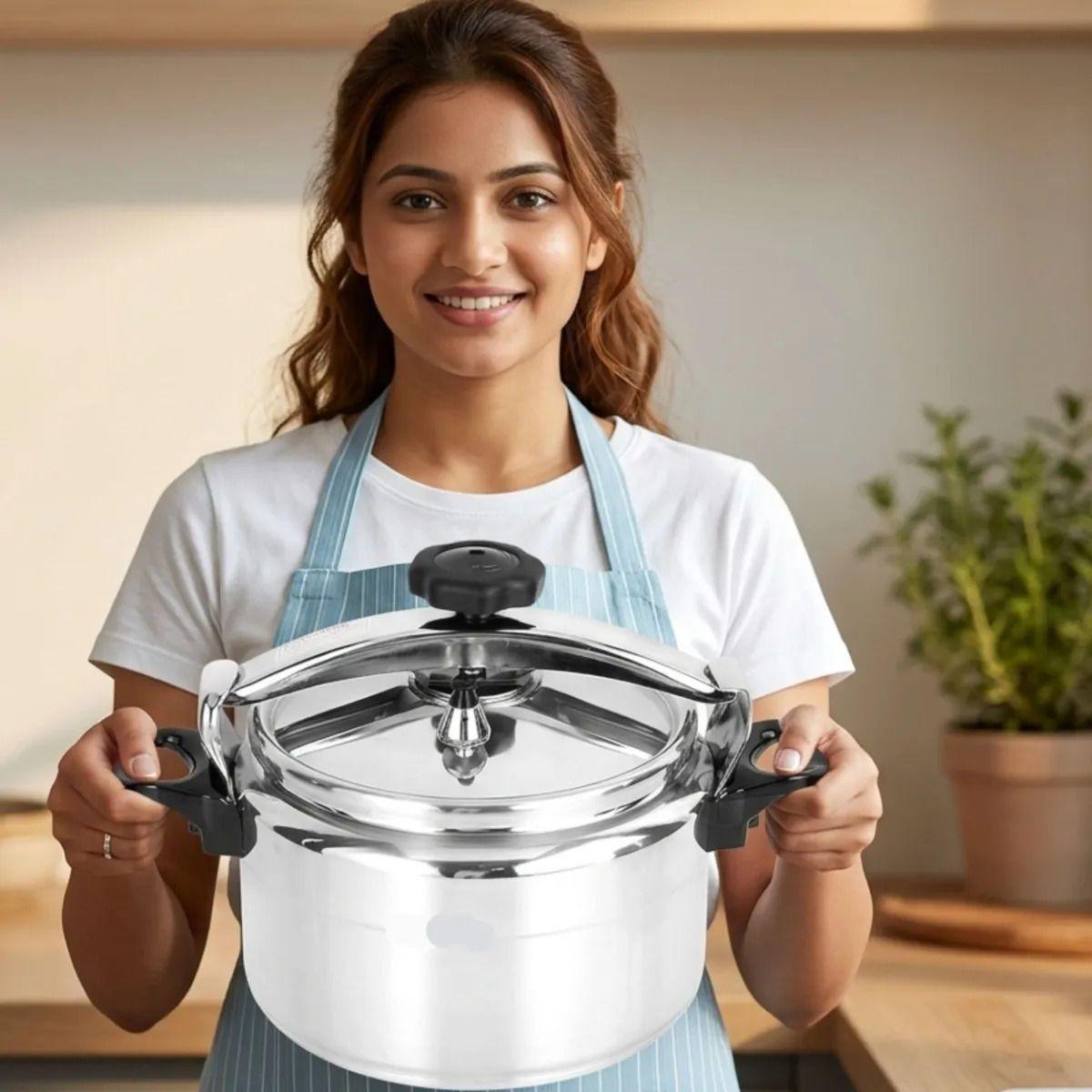 Olla Presión Cocina Doble Válvula Grande Familiar ALJ-7