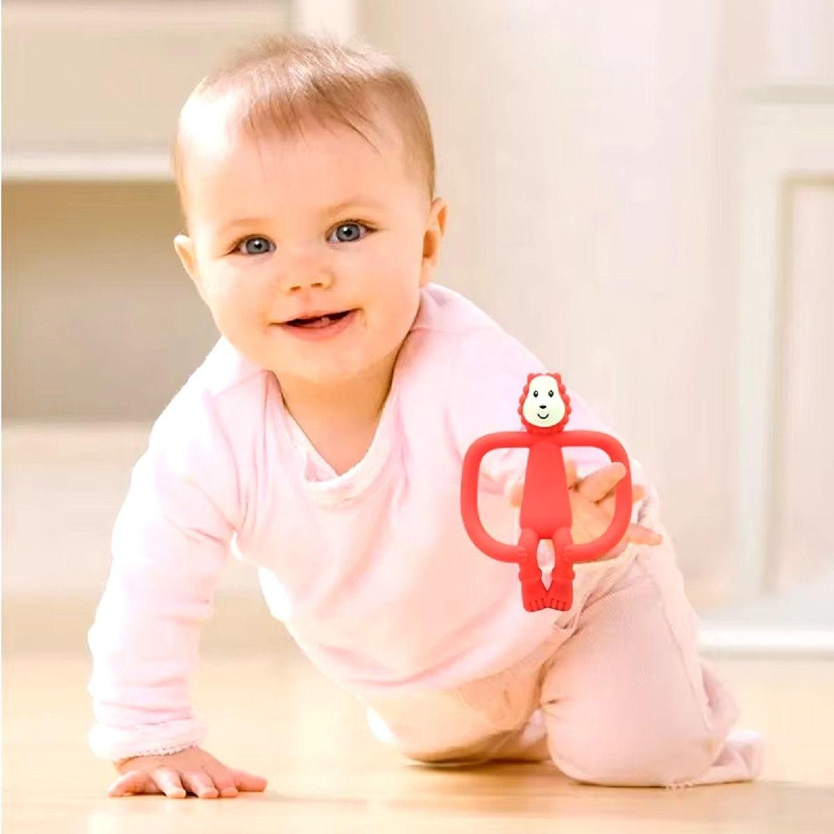 Set 3 Mordedor Diseño Leon Silicona Alivio Bebe Lau-2