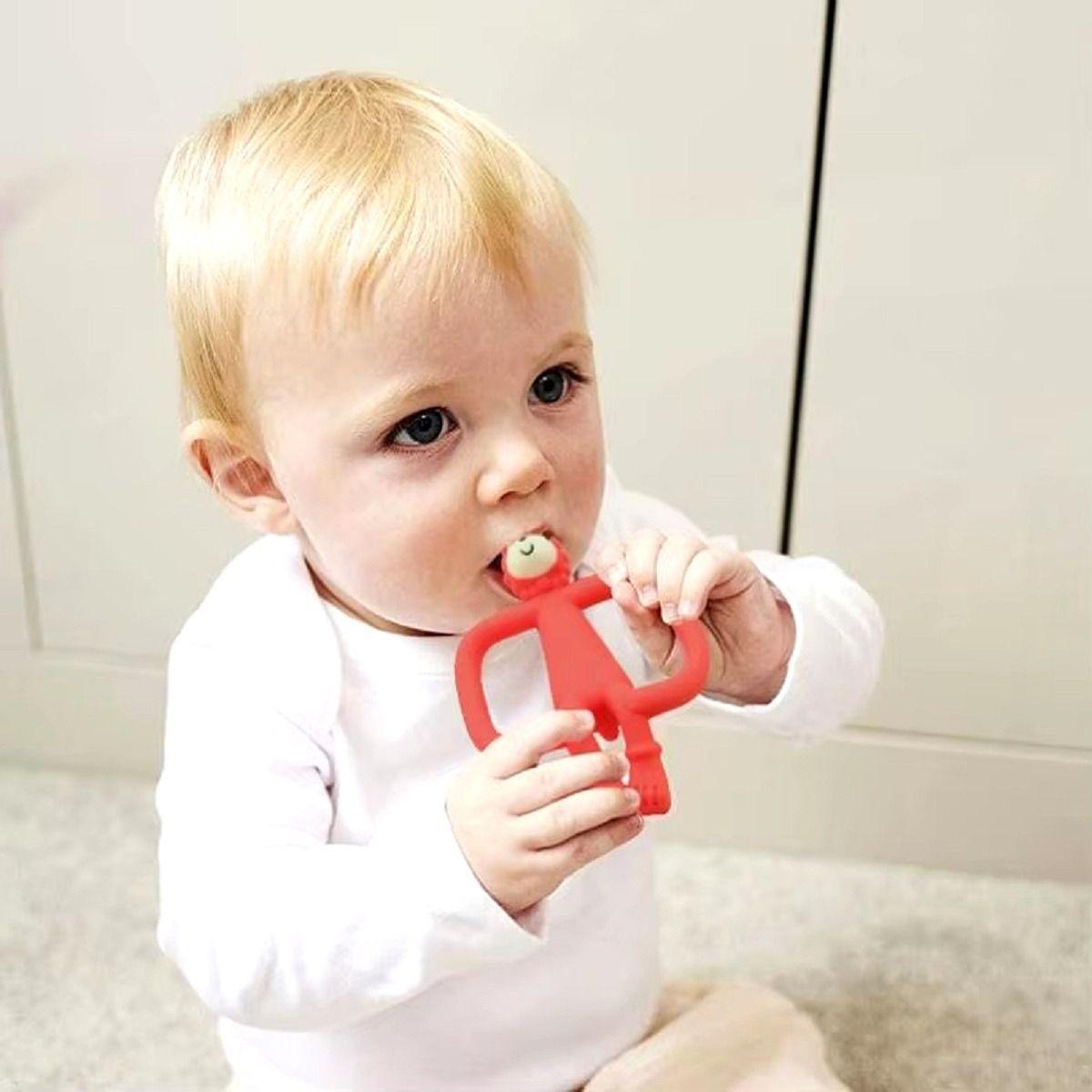 Set 3 Mordedor Diseño Leon Silicona Alivio Bebe Lau-5