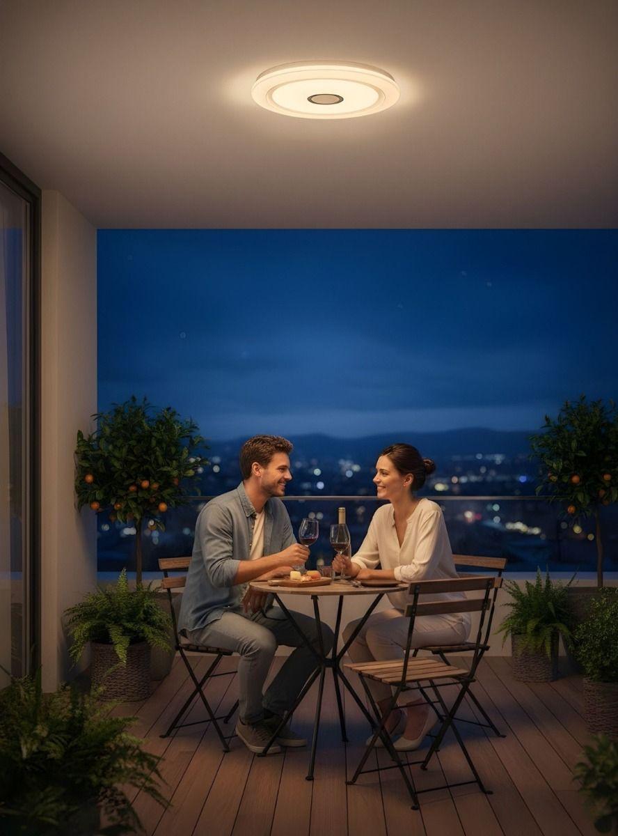 Lámpara Techo LED Minimalista Detalle Central Plafón Jhn-4