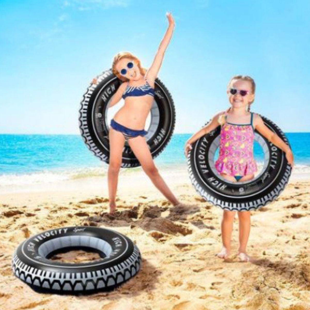 SET 2 FLOTADOR INFLABLE 90 CM DIVERTIDO PLAYA PISCINA LAU-1