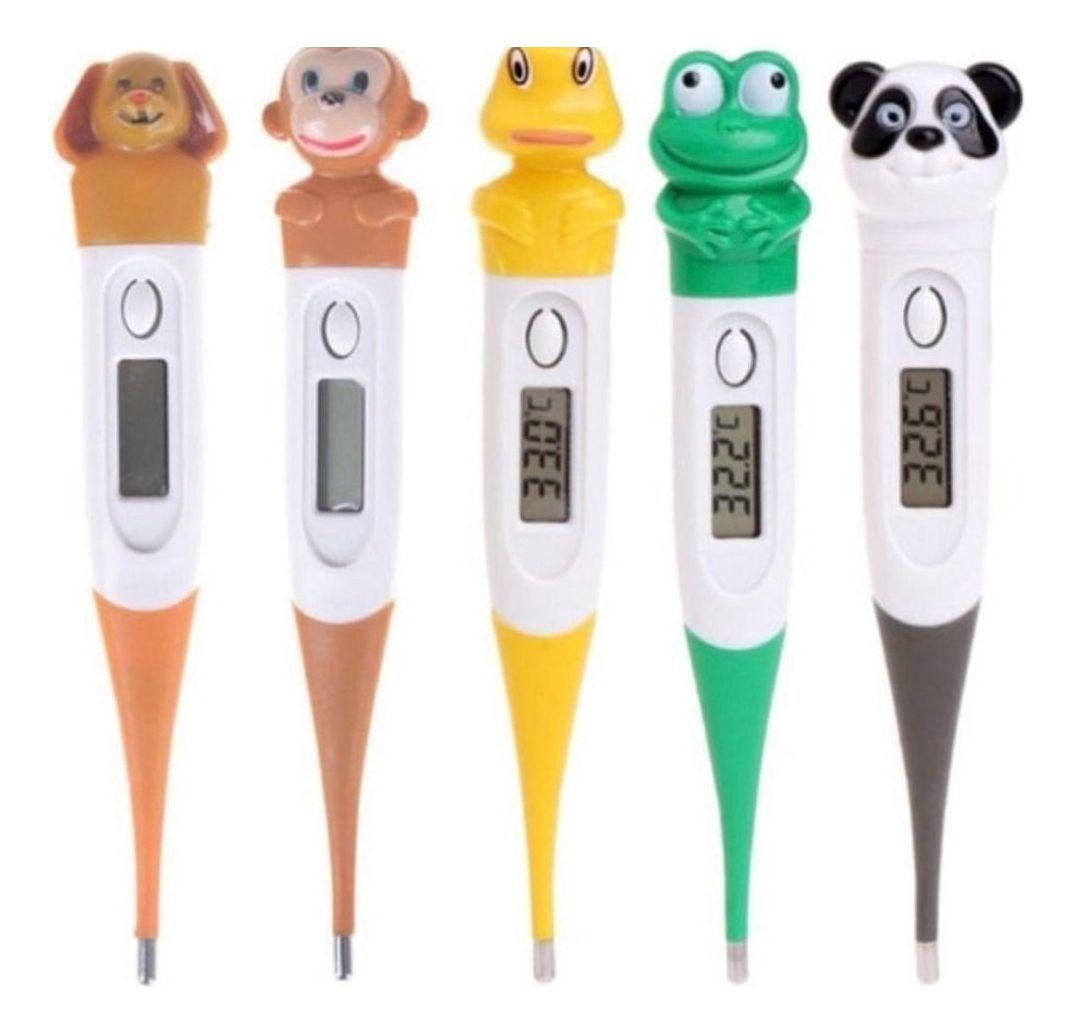 Set 4 Termometros Digital LCD Dibujos Bebes Hogar Lau-0