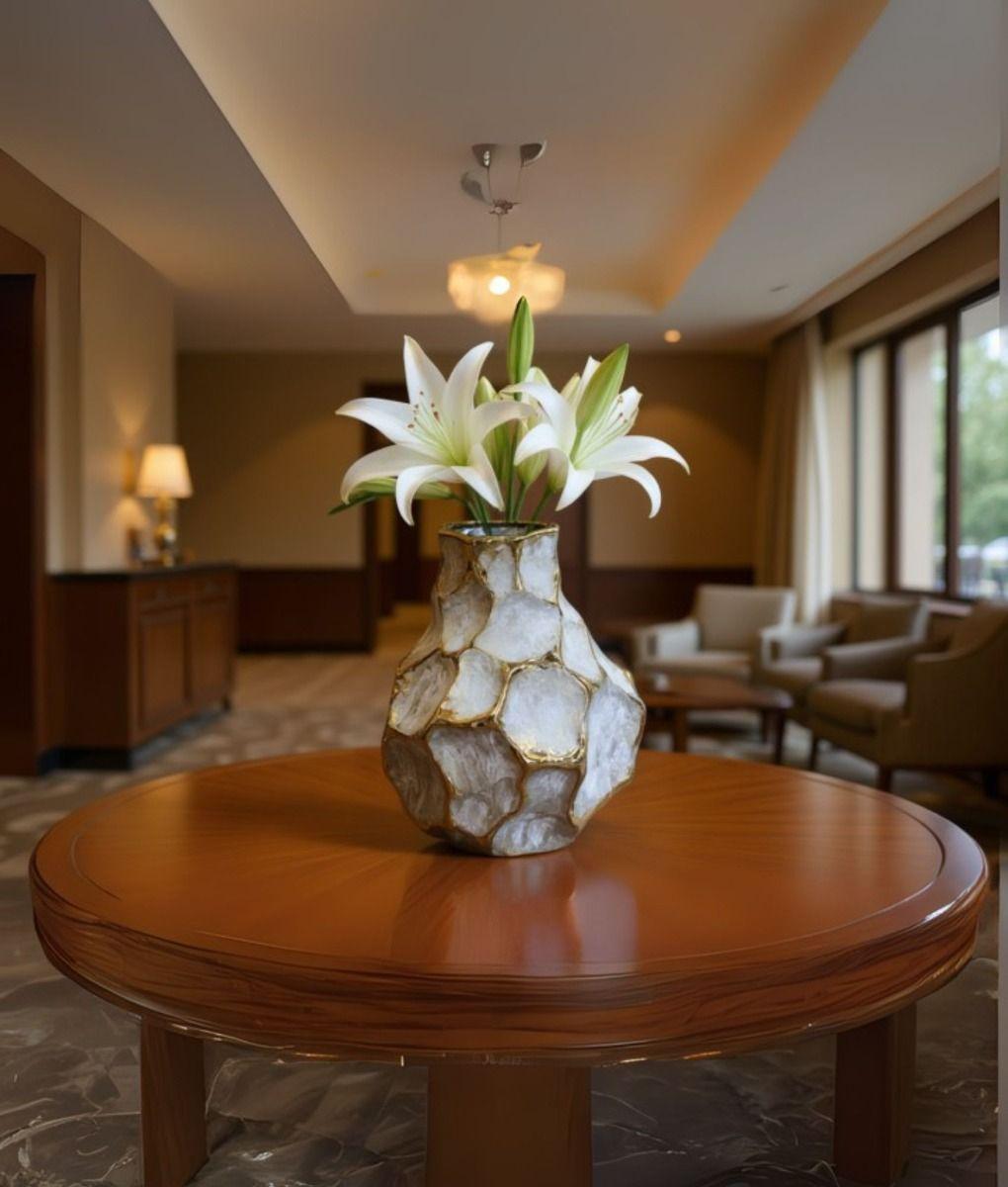 Florero Decorativo Moderno Texturizado Adorno Hogar Jhn-8