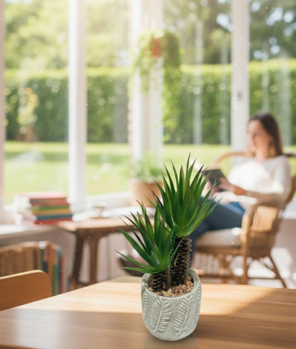 Planta Artificial Decorativa Adorno Hogar Macetero Jhn-5