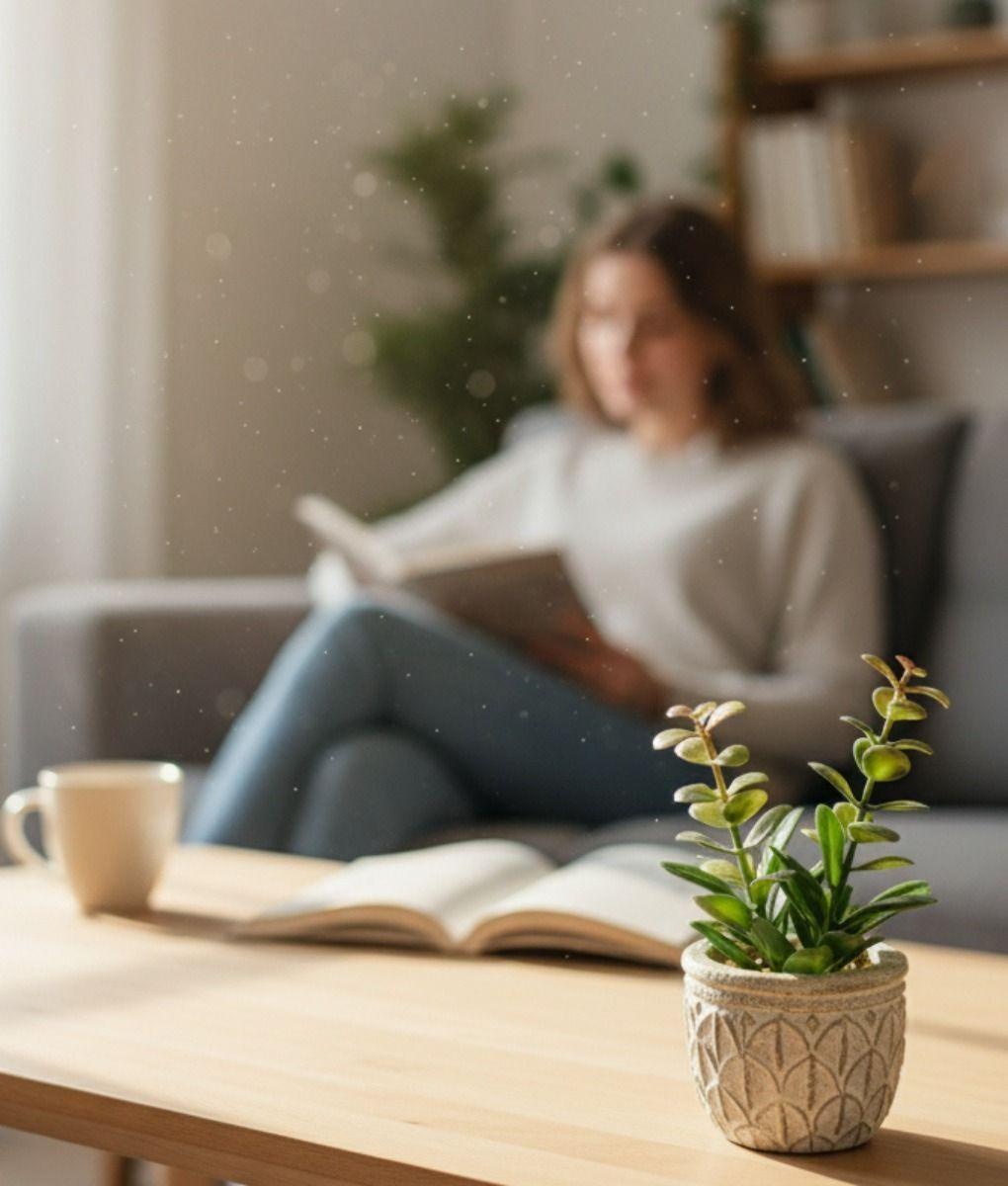 Planta Artificial Decorativa Adorno Hogar Macetero Jhn-8