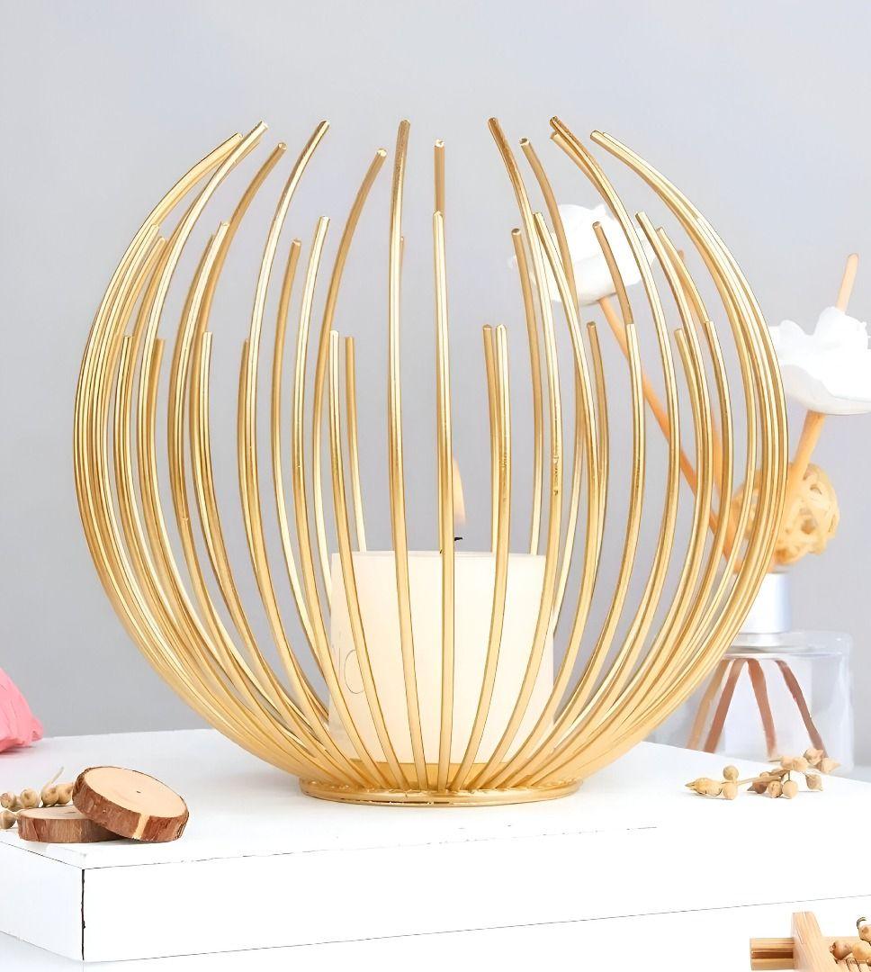 Portavelas Geométrico Decorativo Soporte Hogar Flores Jhn-6