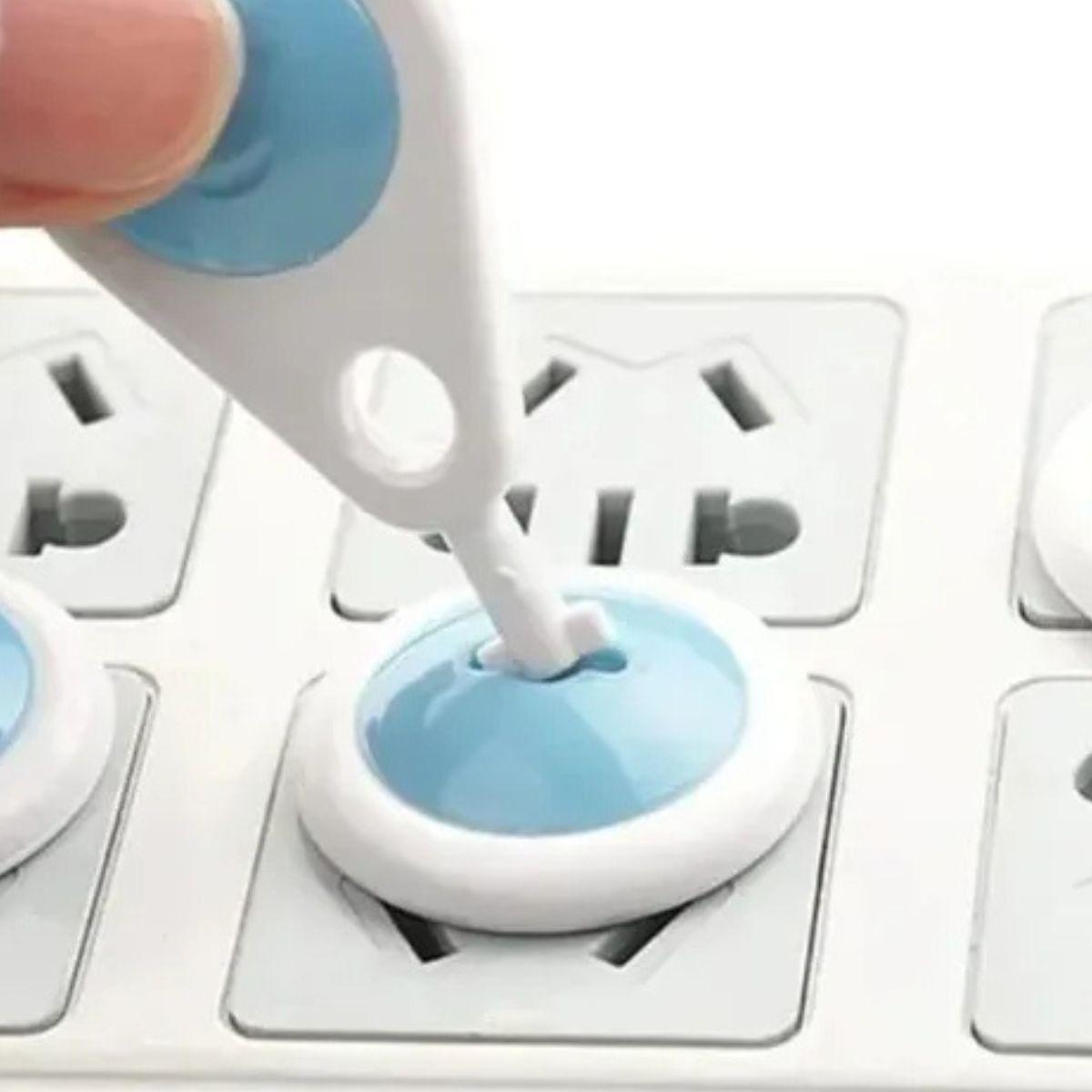 SET 8 PROTECTOR DE TOMA CORRIENTE PARA NIÑOS Y BEBE LAU-2