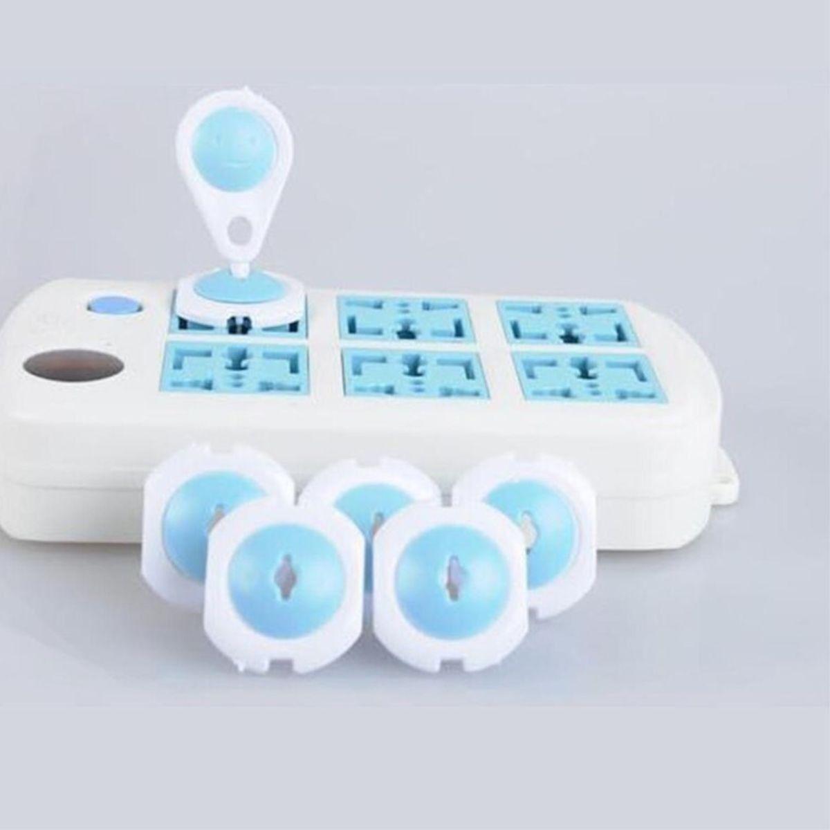 SET 8 PROTECTOR DE TOMA CORRIENTE PARA NIÑOS Y BEBE LAU-3