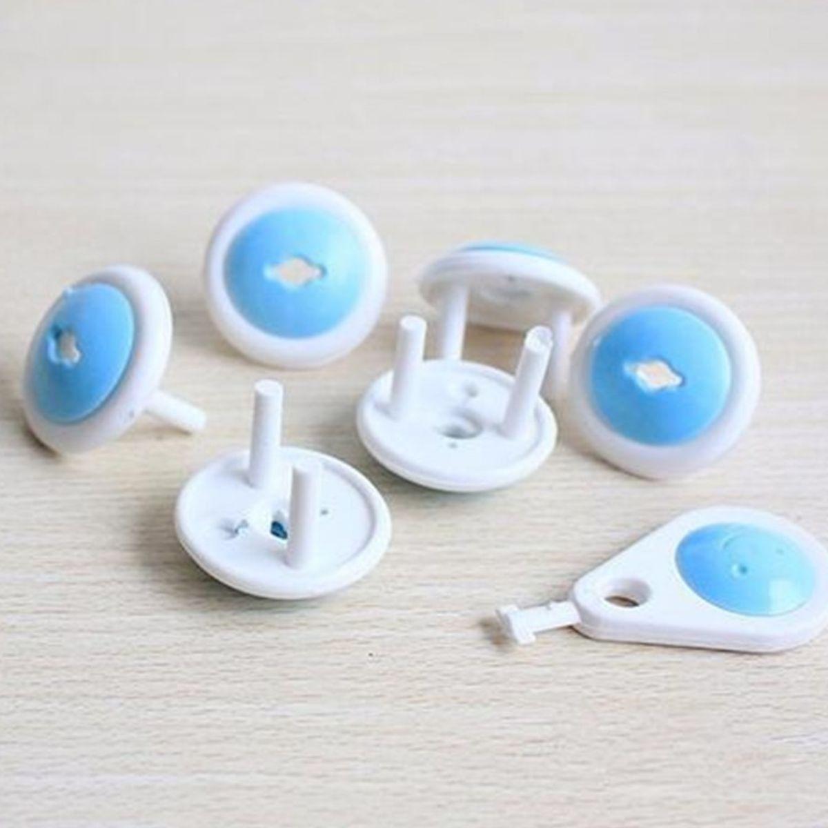 SET 8 PROTECTOR DE TOMA CORRIENTE PARA NIÑOS Y BEBE LAU-5