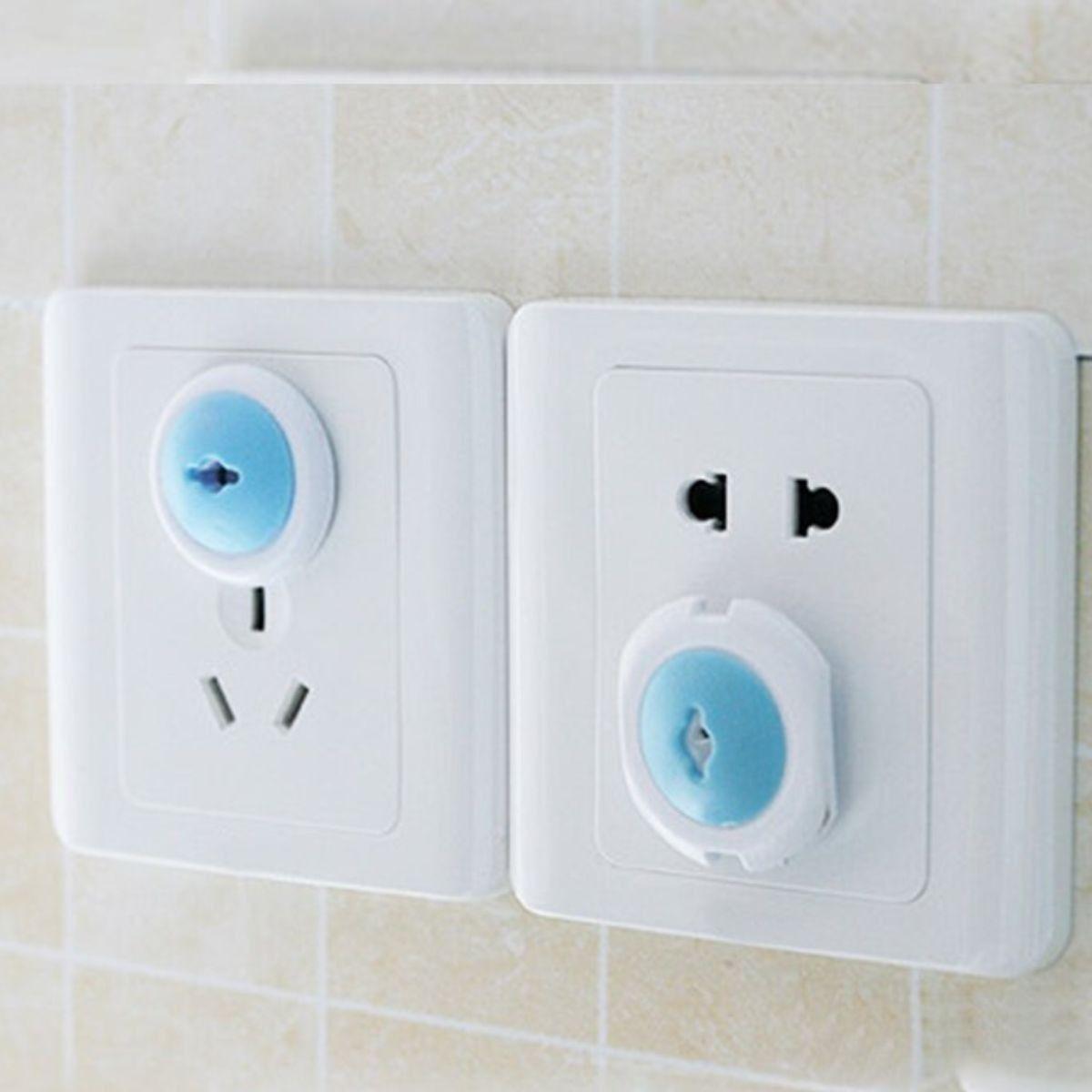 SET 8 PROTECTOR DE TOMA CORRIENTE PARA NIÑOS Y BEBE LAU-6