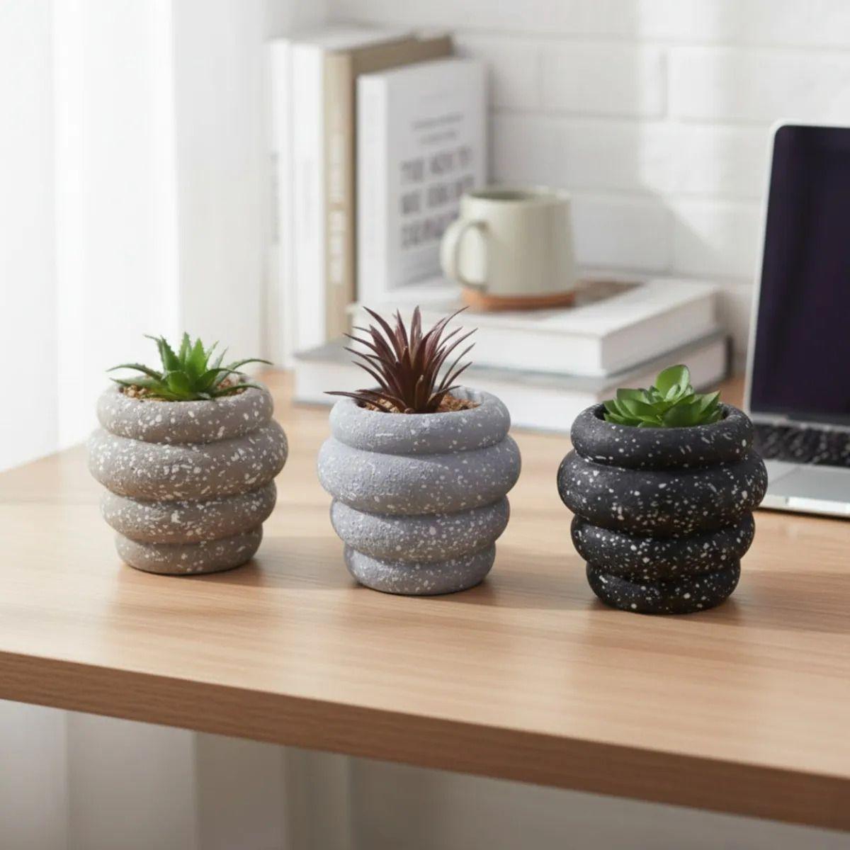 Set 2 Planta Artificial Decorativa Suculenta Nórdica Jhn-9