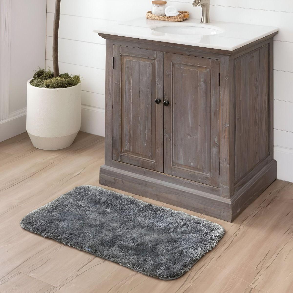 Set de 5 Alfombra Baño Moderna Antideslizante Pelo Suave Jhn-3