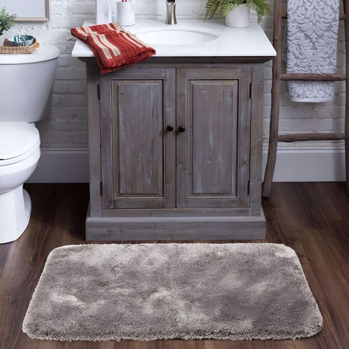 Set de 5 Alfombra Baño Moderna Antideslizante Pelo Suave Jhn-5