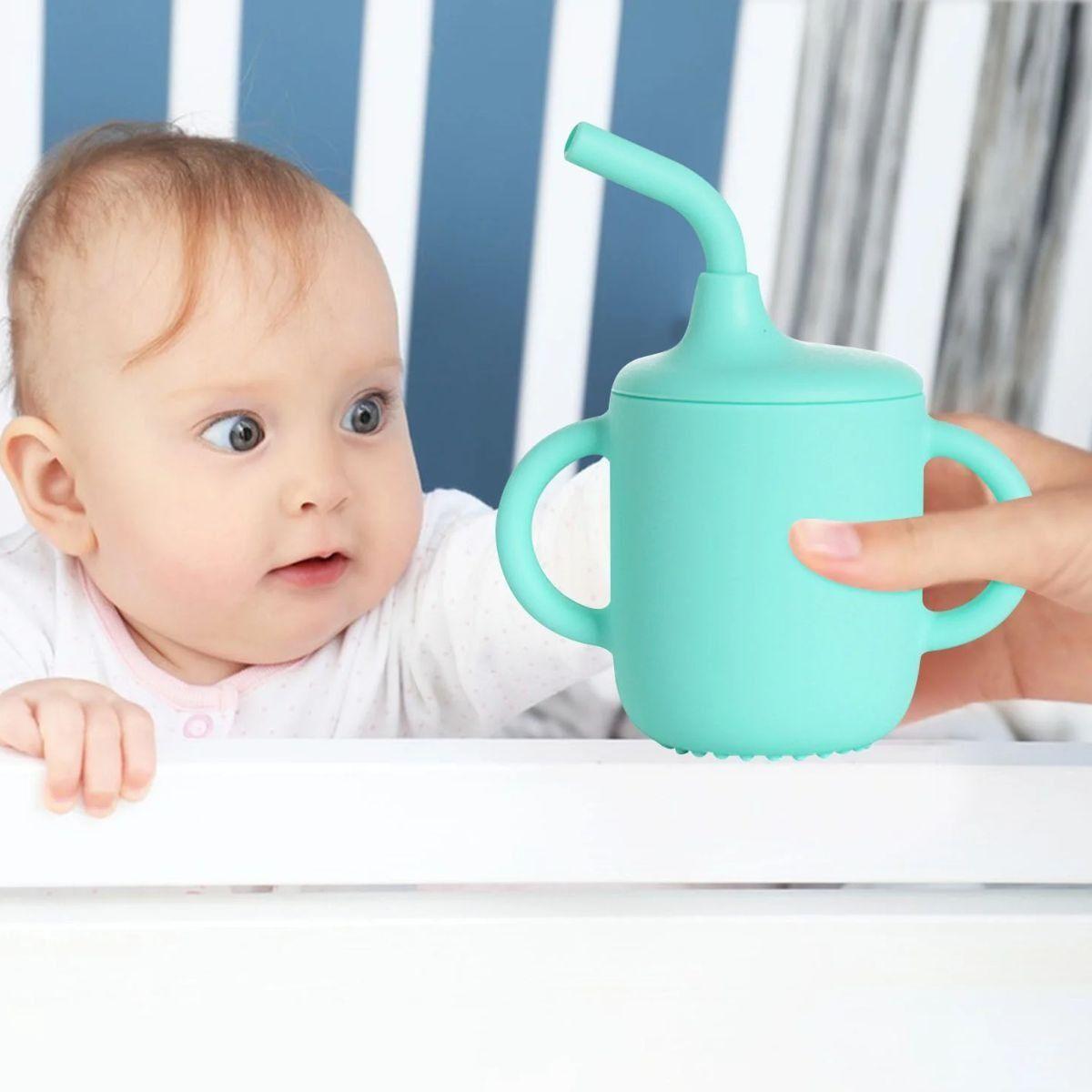 SET 2 VASO ENTRENADOR ANTIDERRAME CON ASAS BEBES LAU-1