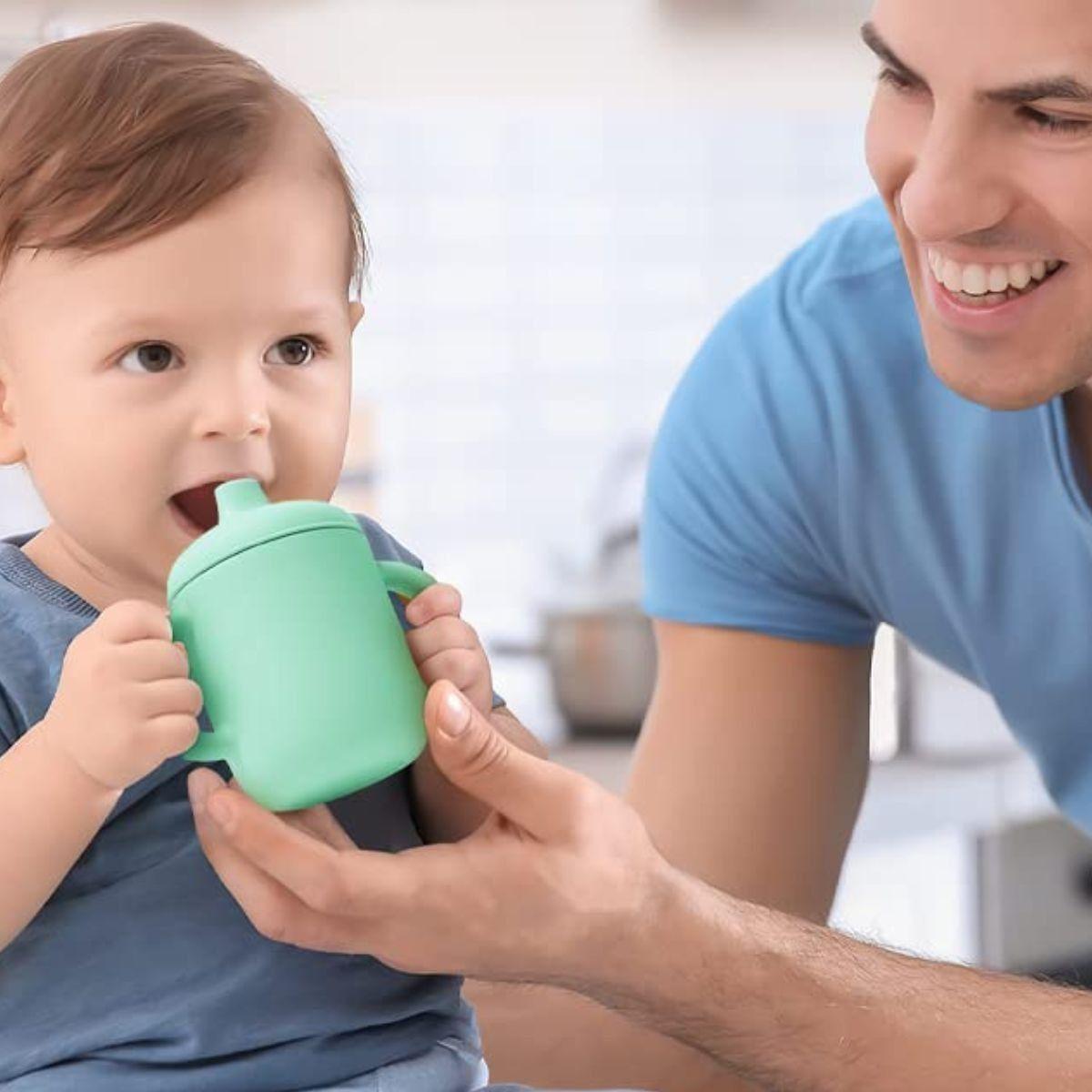 SET 2 VASO ENTRENADOR ANTIDERRAME CON ASAS BEBES LAU-4