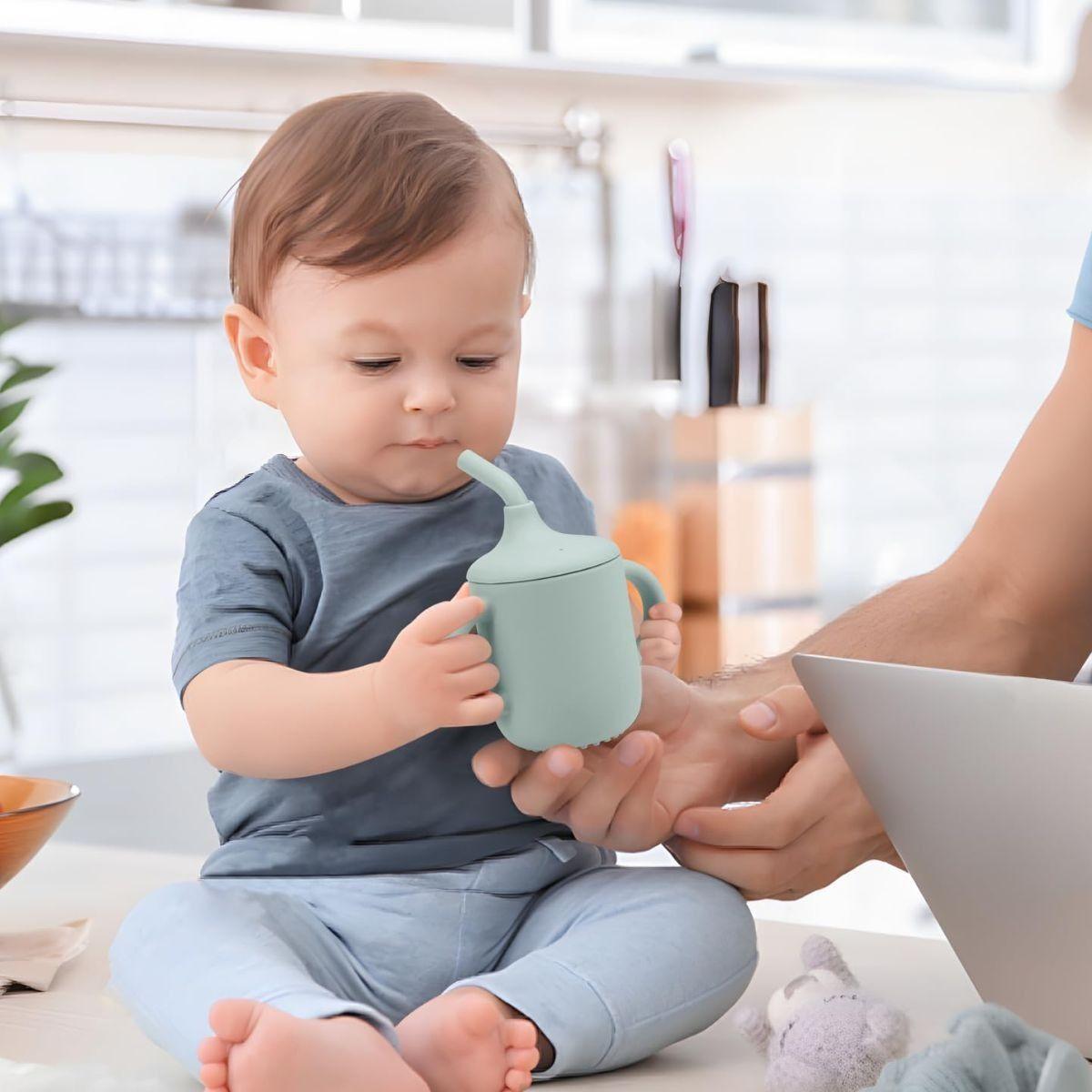 SET 2 VASO ENTRENADOR ANTIDERRAME CON ASAS BEBES LAU-7