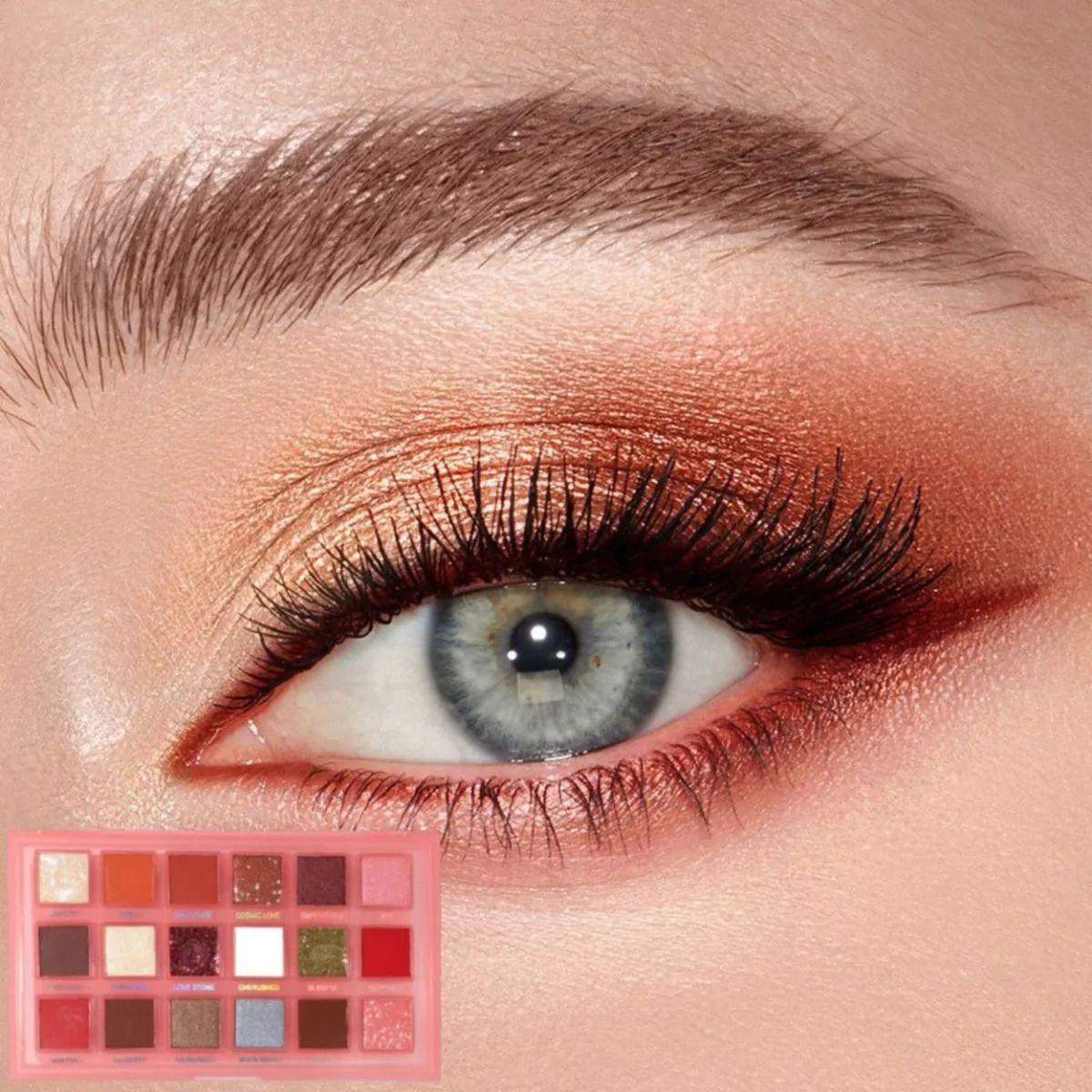 Paleta Sombras 18 Colores Alta Pigmentación Profesional ALJ-0