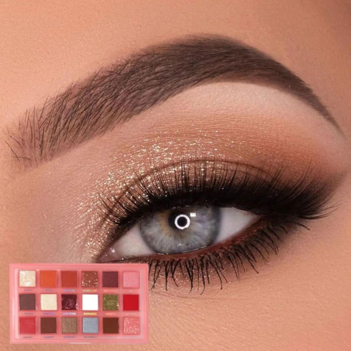 Paleta Sombras 18 Colores Alta Pigmentación Profesional ALJ-9