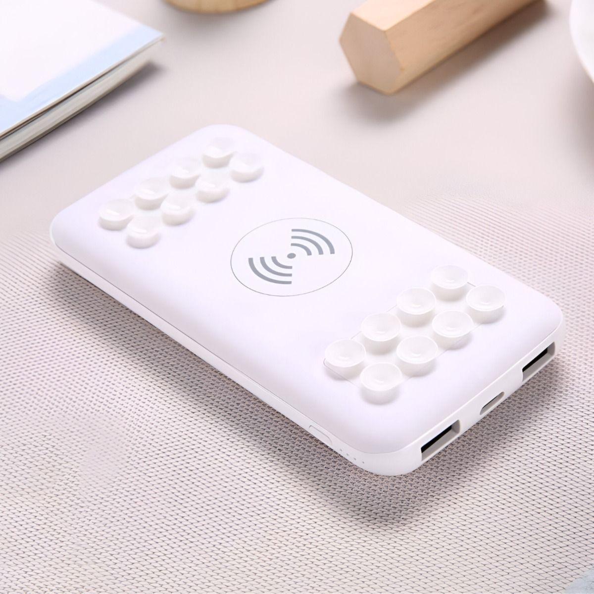 Cargador Inalámbrico Portátil Doble USB Ventosa Silicona-3