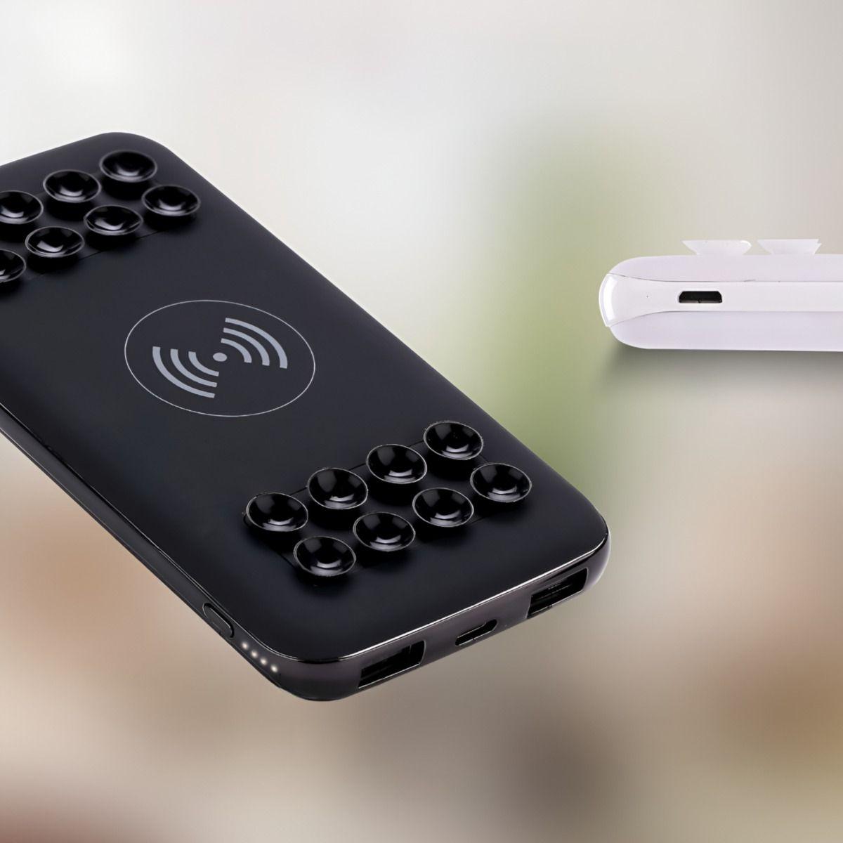 Cargador Inalámbrico Portátil Doble USB Ventosa Silicona-6