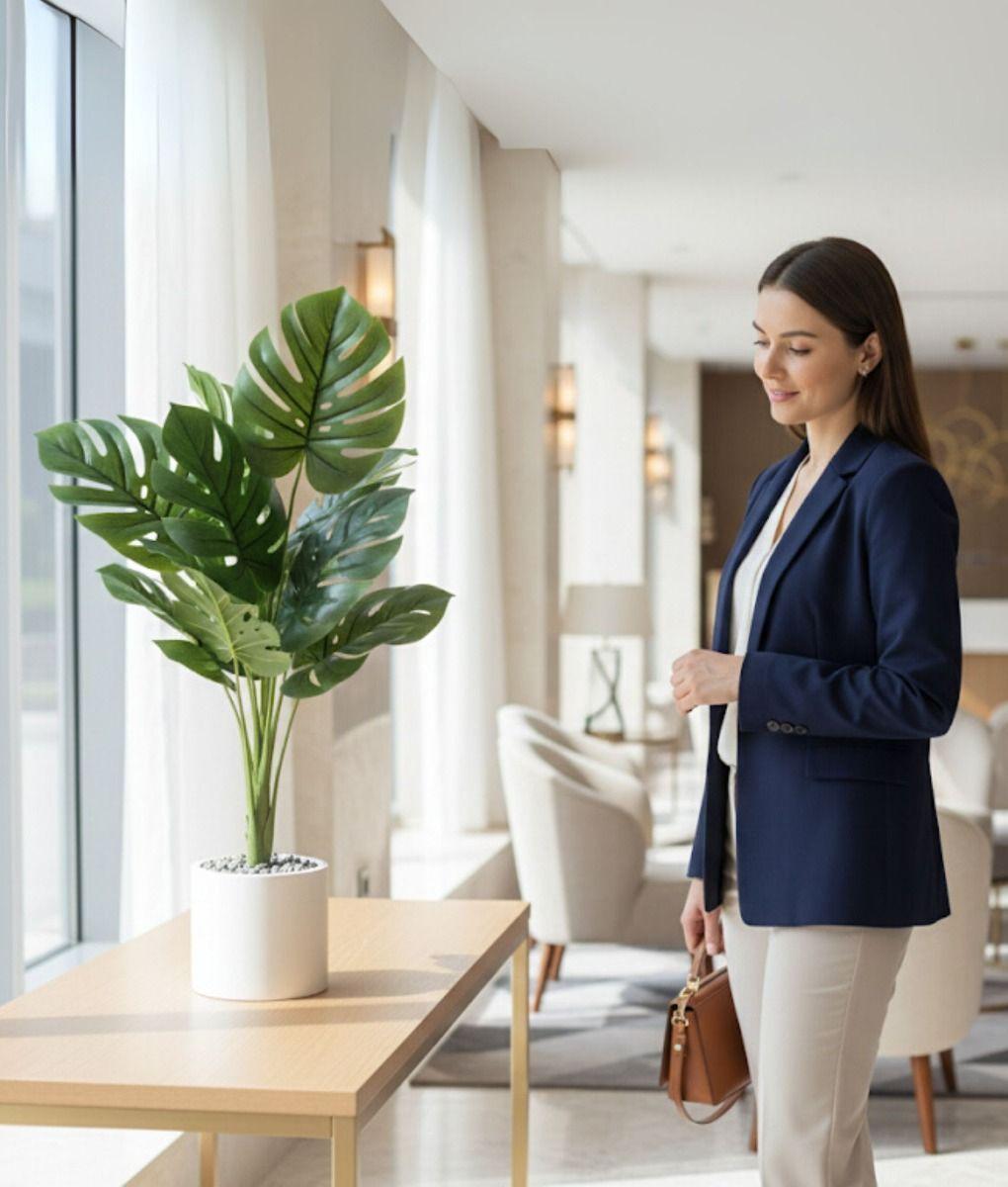 Planta Artificial Decorativa Elegante Naturaleza Hogar Jhn-4