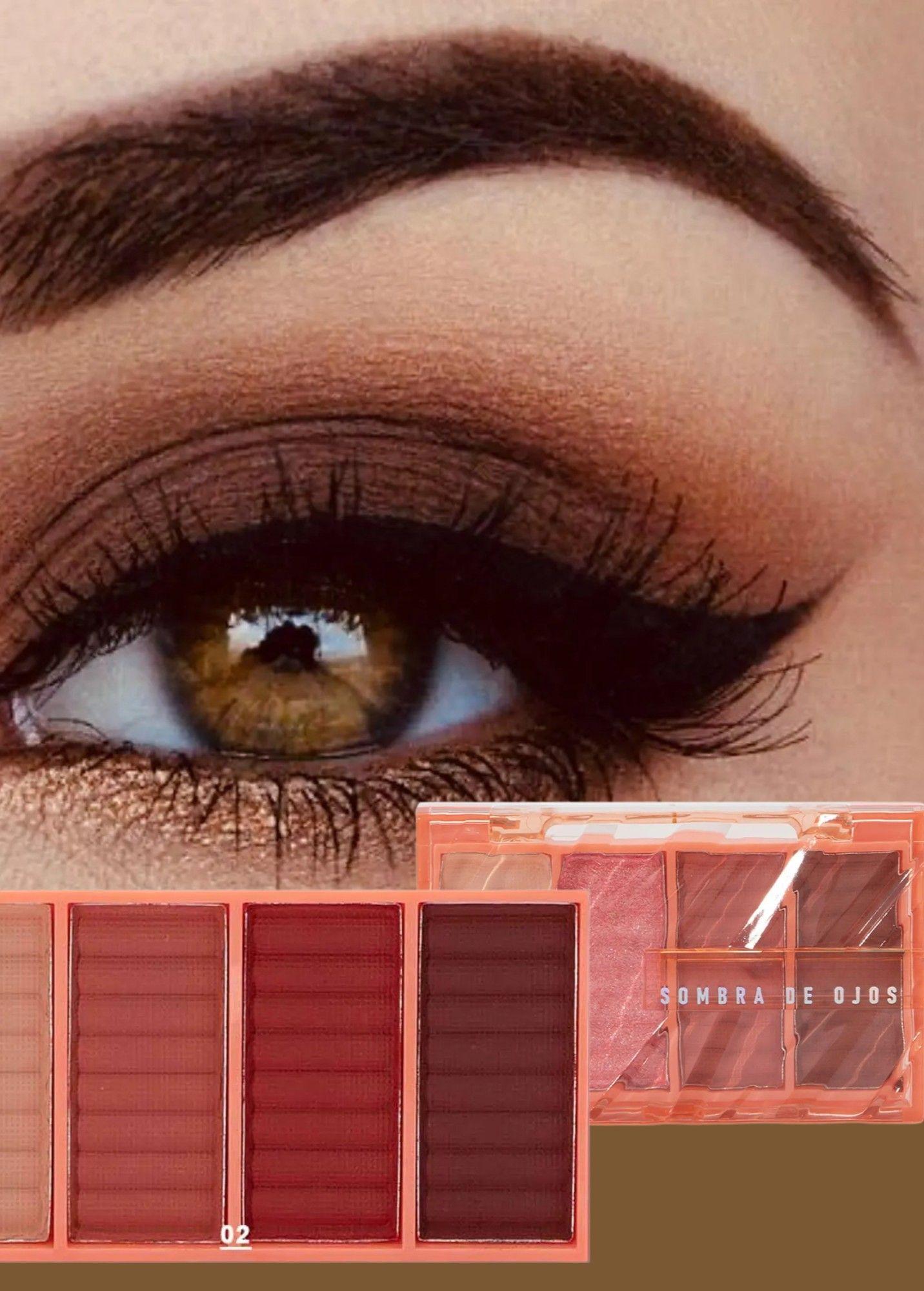 Set 4 Sombra Ojos Paleta 4 Tonos Vibrante Suave Duradera Jhn-2