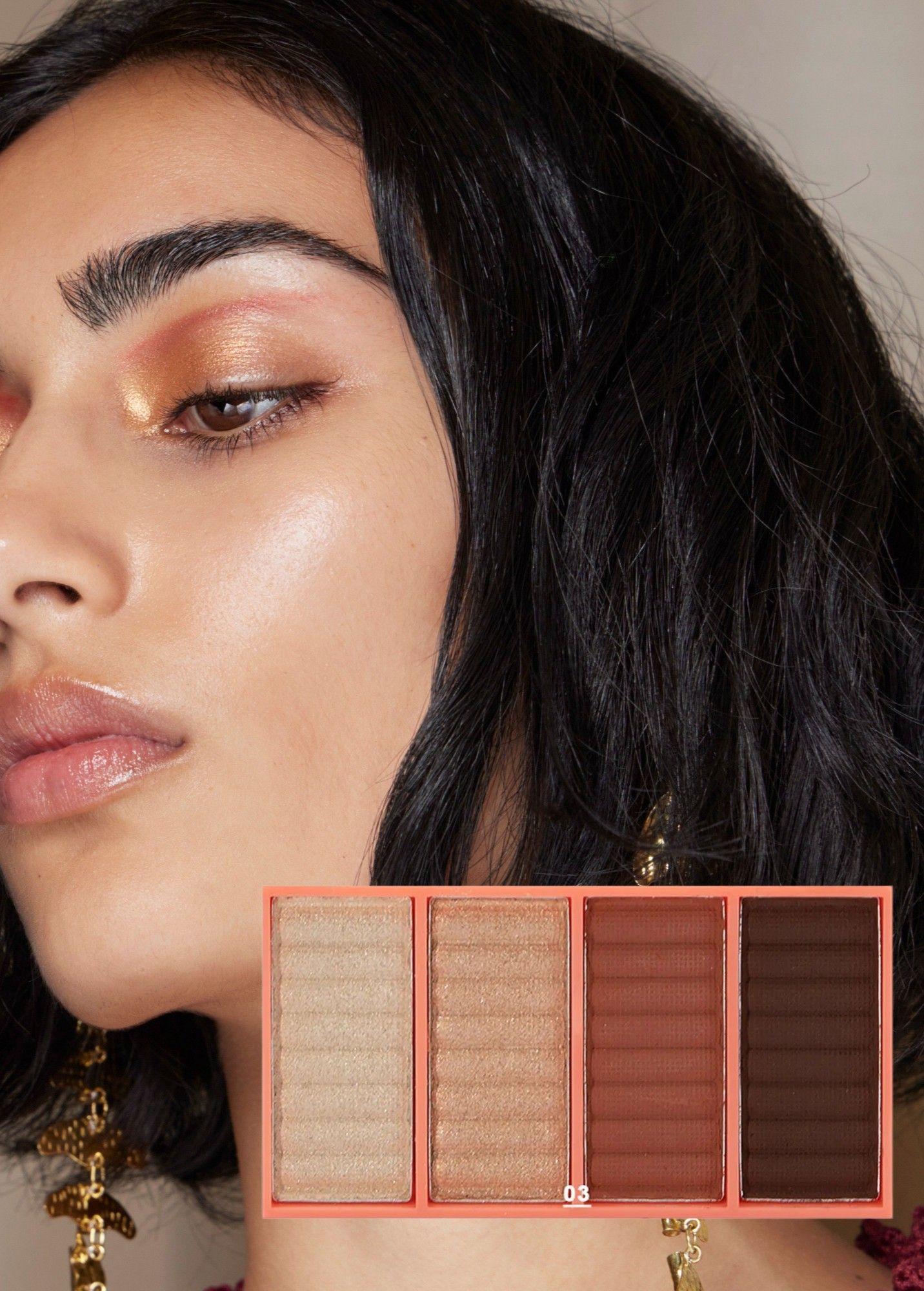 Set 4 Sombra Ojos Paleta 4 Tonos Vibrante Suave Duradera Jhn-5