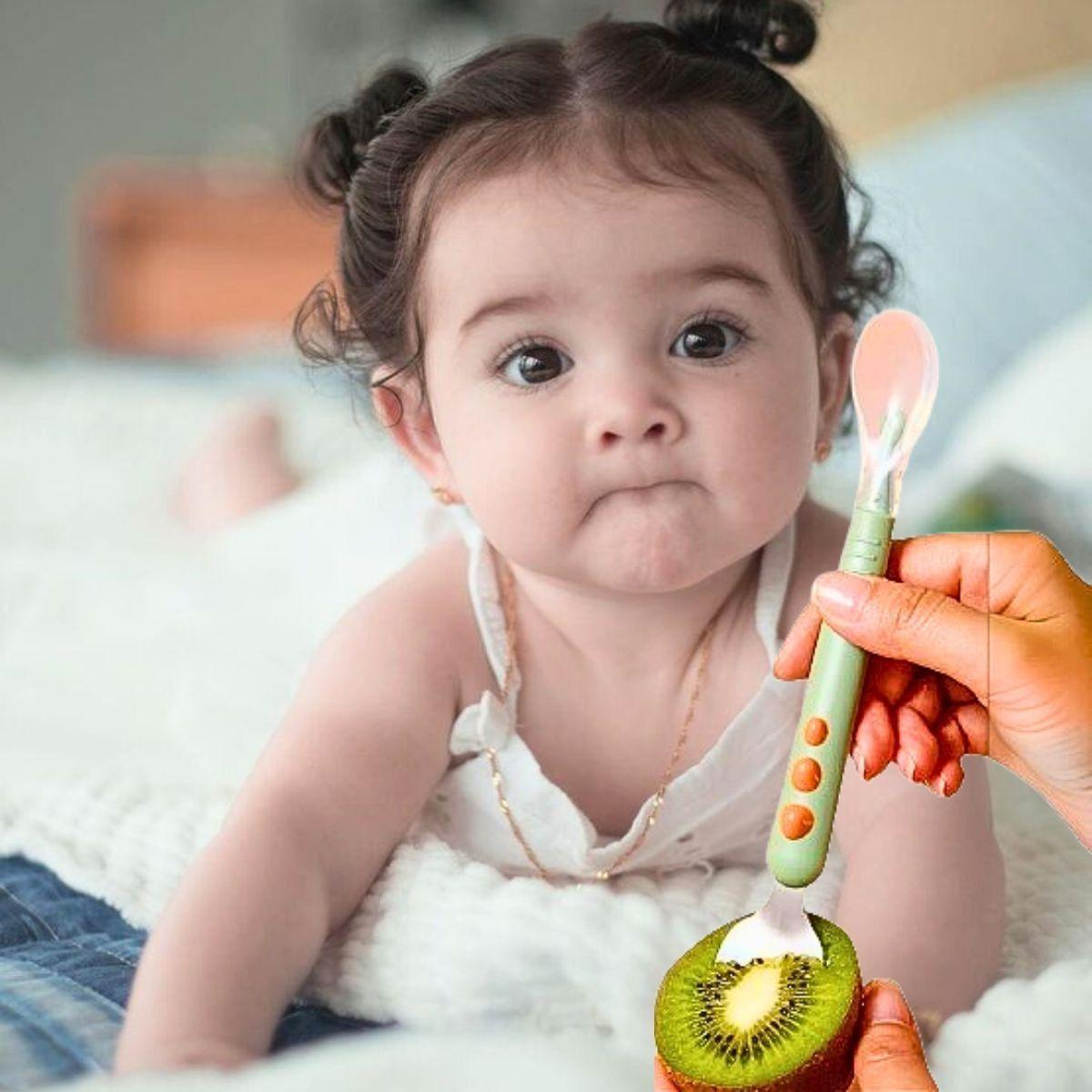 Set 3 Cucharas Raspadora Frutas Diseño Portatil Bebe Lau-9