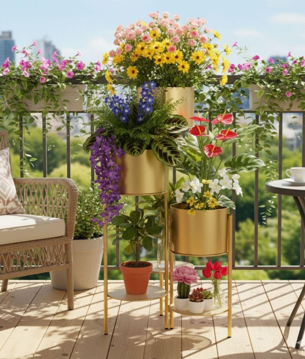 Porta Macetas Soporte Decorativo Multifuncional Hogar Jhn-6